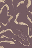 Aqueous metallic wallpaper sample, Pinot Gold colour. Emma Hayes designer wallpaper