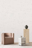 Breeze wallpaper in Snow colour. Emma Hayes designer wallpaper